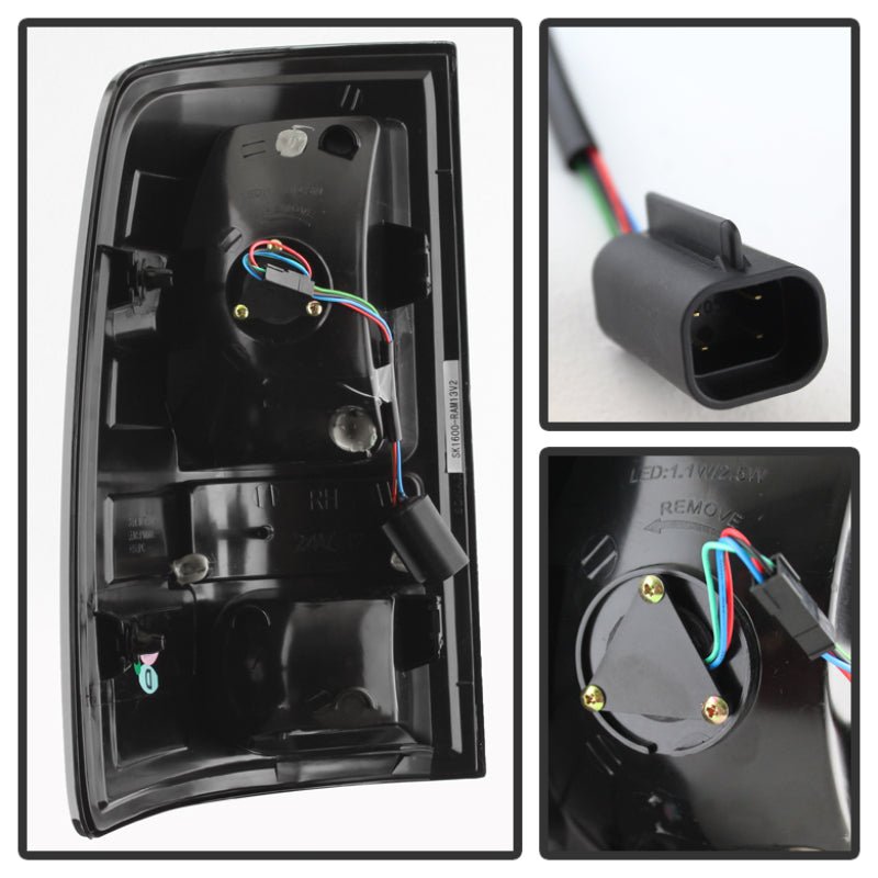 SPYDER - Spyder Dodge Ram 1500 13 - 14 13 - 14 LED Tail Lights LED Model only - Blk Smke ALT - YD - DRAM13 - LED - BSM - Demon Performance