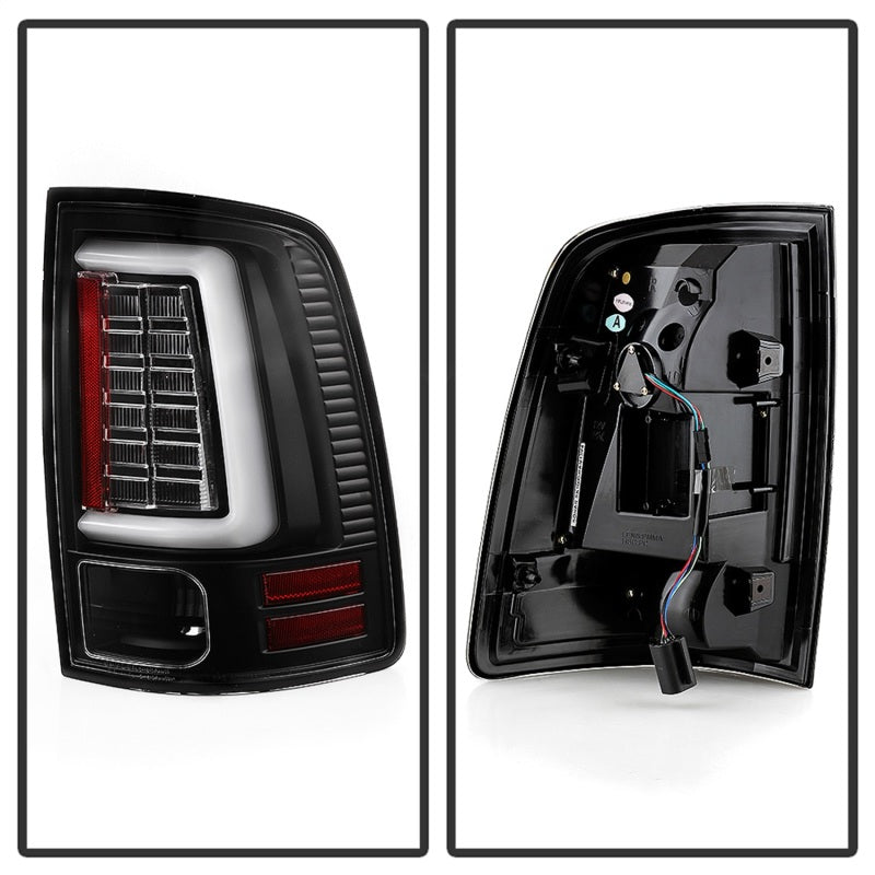SPYDER - Spyder Dodge Ram 2013 - 2014 Light Bar LED Tail Lights - All Black ALT - YD - DRAM13V2 - LED - BKV2 - Demon Performance