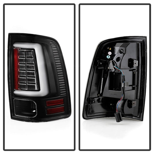 SPYDER - Spyder Dodge Ram 2013 - 2014 Light Bar LED Tail Lights - All Black ALT - YD - DRAM13V2 - LED - BKV2 - Demon Performance