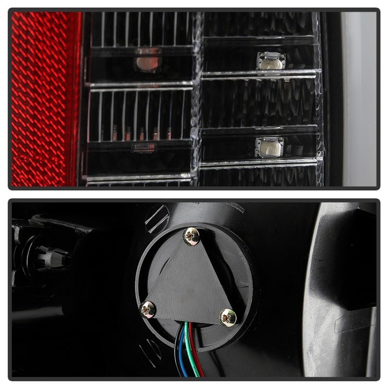 SPYDER - Spyder Dodge Ram 2013 - 2014 Light Bar LED Tail Lights - All Black ALT - YD - DRAM13V2 - LED - BKV2 - Demon Performance