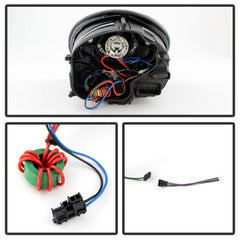 SPYDER - Spyder Porsche 911 05 - 09 Projector Headlights Xenon/HID Model - DRL LED Blk PRO - YD - P99705 - HID - DRL - BK - Demon Performance