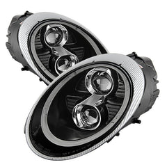 SPYDER - Spyder Porsche 911 05 - 09 Projector Headlights Xenon/HID Model - DRL LED Blk PRO - YD - P99705 - HID - DRL - BK - Demon Performance
