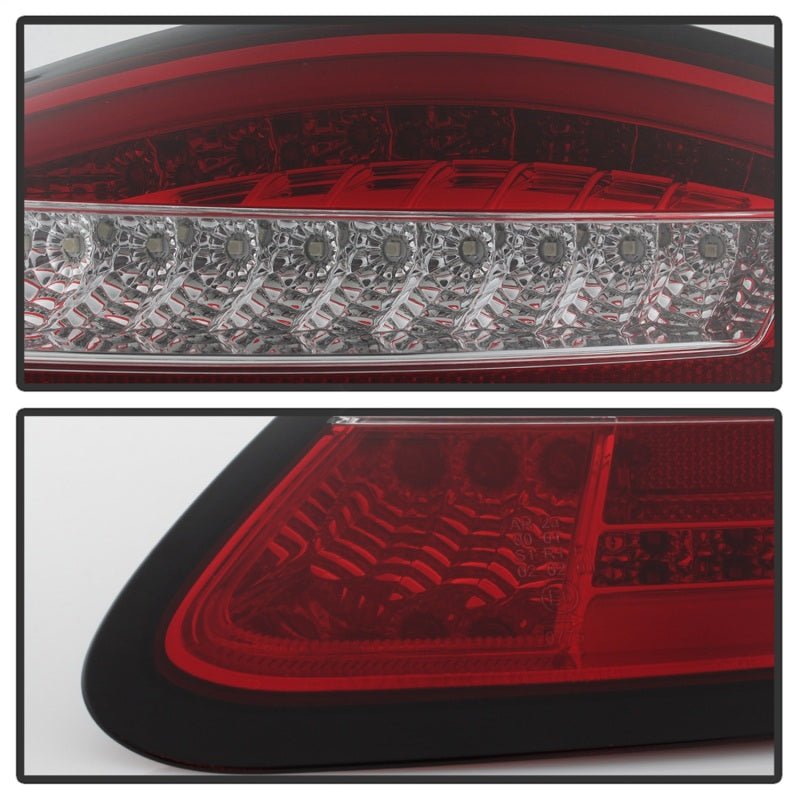 SPYDER - Spyder Porsche 987 Cayman 06 - 08 / Boxster 05 - 08 LED Tail Lights - Red Clear ALT - YD - P98705 - LED - RC - Demon Performance
