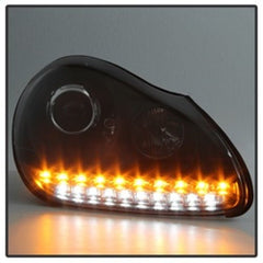 SPYDER - Spyder Porsche Cayenne 03 - 06 Projector Xenon/HID Model - DRL LED Blk PRO - YD - PCAY03 - HID - DRL - BK - Demon Performance