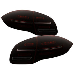 SPYDER - Spyder Porsche Cayenne 958 11 - 14 LED Tail Lights - Sequential Signal - Red Smoke - Demon Performance