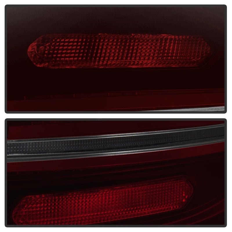 SPYDER - Spyder Porsche Cayenne 958 11 - 14 LED Tail Lights - Sequential Signal - Red Smoke - Demon Performance