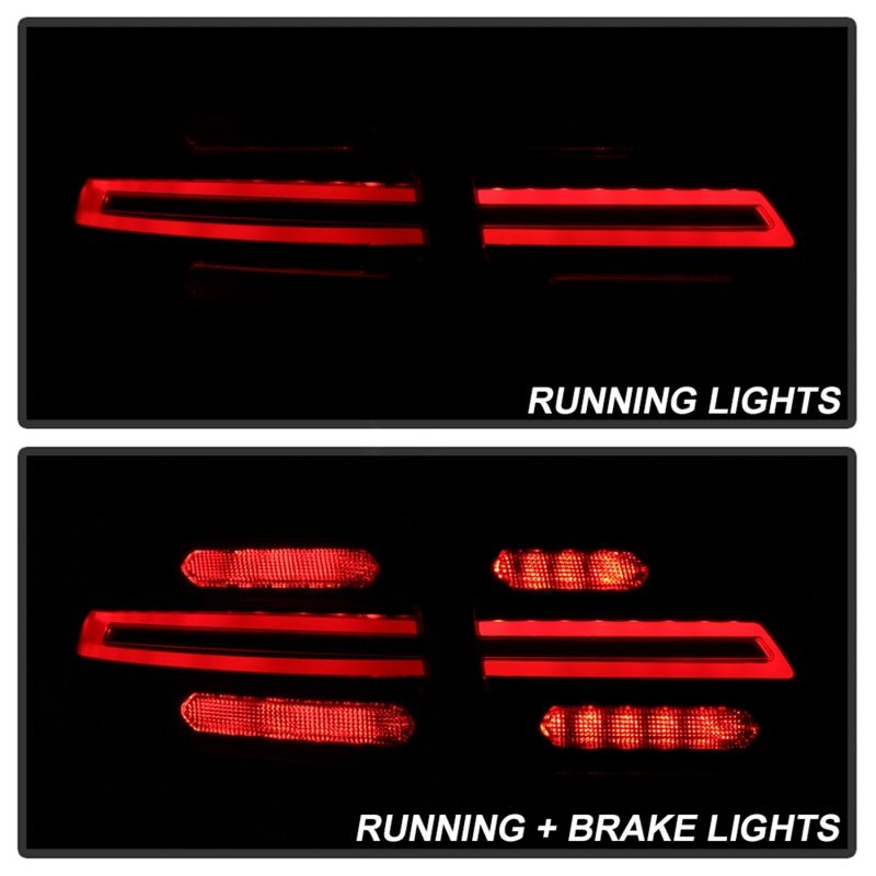 SPYDER - Spyder Porsche Cayenne 958 11 - 14 LED Tail Lights - Sequential Signal - Red Smoke - Demon Performance