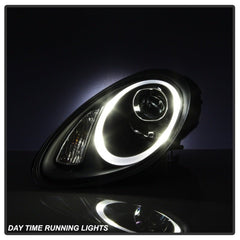SPYDER - Spyder Porsche Cayman 05 - 08 Headlights - Halogen Model Only - Black PRO - YD - P98705 - HID - DRL - BK - Demon Performance