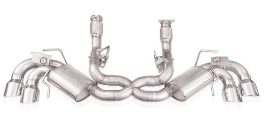 Stainless Works - Stainless Works 20 - 21 Chevrolet Corvette C8 6.2L Legend Cat - Back Exhaust w/ Polished Tips - Demon Performance