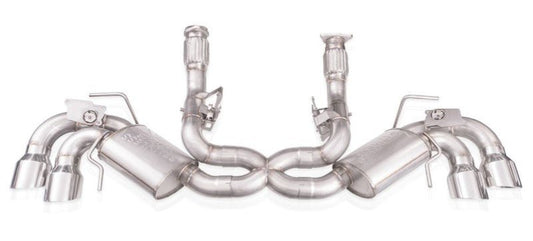 Stainless Works - Stainless Works 20 - 21 Chevrolet Corvette C8 6.2L Redline Cat - Back Exhaust w/ Polished Tips - Demon Performance
