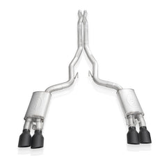 Stainless Works - Stainless Works 2020 Ford GT500 Redline Catback X - Pipe Exhaust Factory Connect - Black Tips - Demon Performance