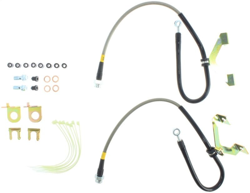 Stoptech - StopTech 01 - 02 Dodge Viper Front Stainless Steel Brake Lines - Demon Performance