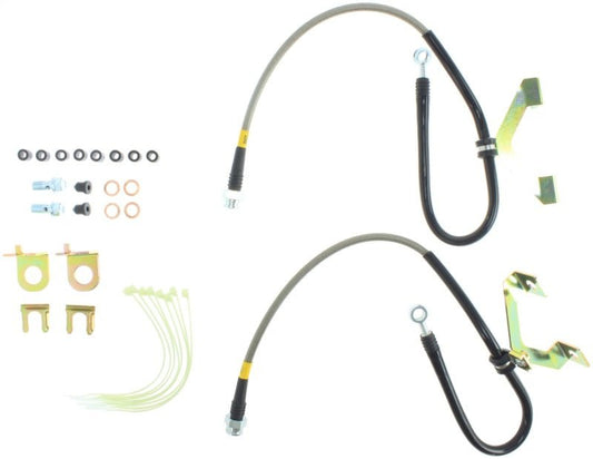 Stoptech - StopTech 01 - 02 Dodge Viper Front Stainless Steel Brake Lines - Demon Performance