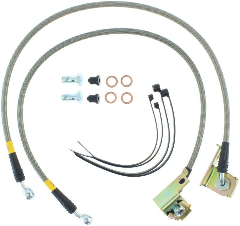 Stoptech - StopTech 01 - 02 Dodge Viper Rear Stainless Steel Brake Lines - Demon Performance
