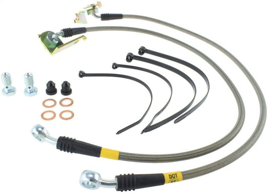 Stoptech - StopTech 01 - 02 Dodge Viper Rear Stainless Steel Brake Lines - Demon Performance