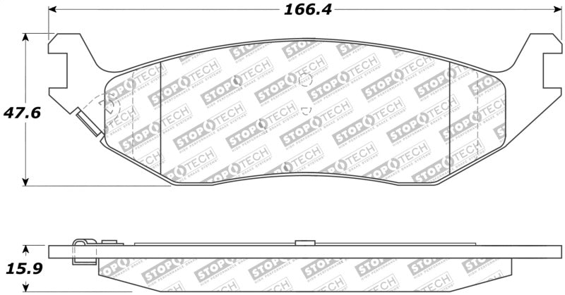 Stoptech - StopTech 02 - 17 Dodge Ram 1500 Street Performance Rear Brake Pads - Demon Performance