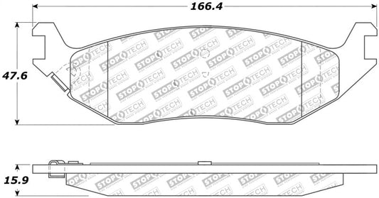 Stoptech - StopTech 02 - 17 Dodge Ram 1500 Street Performance Rear Brake Pads - Demon Performance