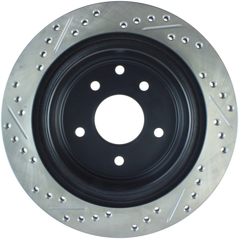 Stoptech - StopTech 03 - 05 350Z / 03 - 04 G35 / 03 - 05 G35X SportStop Slotted & Drilled Rear Left Rotor - Demon Performance