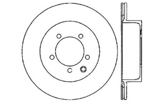 Stoptech - StopTech 03 - 05 350Z / 03 - 04 G35 / 03 - 05 G35X SportStop Slotted & Drilled Rear Left Rotor - Demon Performance