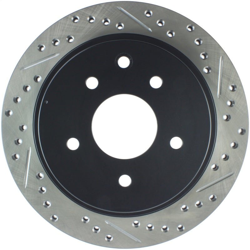 Stoptech - StopTech 03 - 05 350Z / 03 - 04 G35 / 03 - 05 G35X SportStop Slotted & Drilled Rear Left Rotor - Demon Performance