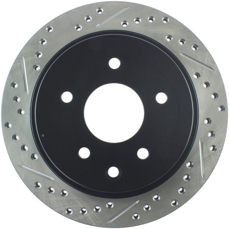 Stoptech - StopTech 03 - 05 350Z / 03 - 04 G35 / 03 - 05 G35X SportStop Slotted & Drilled Rear Right Rotor - Demon Performance