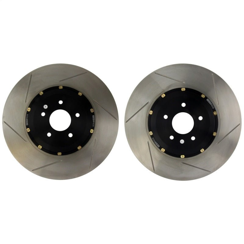 Stoptech - StopTech 03 - 14 Dodge Viper SRT - 10/Comp Coupe AeroRotor Direct Replacement 2 - piece Slotted Front Pair - Demon Performance