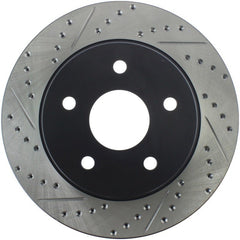 Stoptech - StopTech 04 - 06 Dodge Durango / 02 - 10 Ram 1500 (exc Mega Cab) Front Right Slotted & Drilled Rotor - Demon Performance