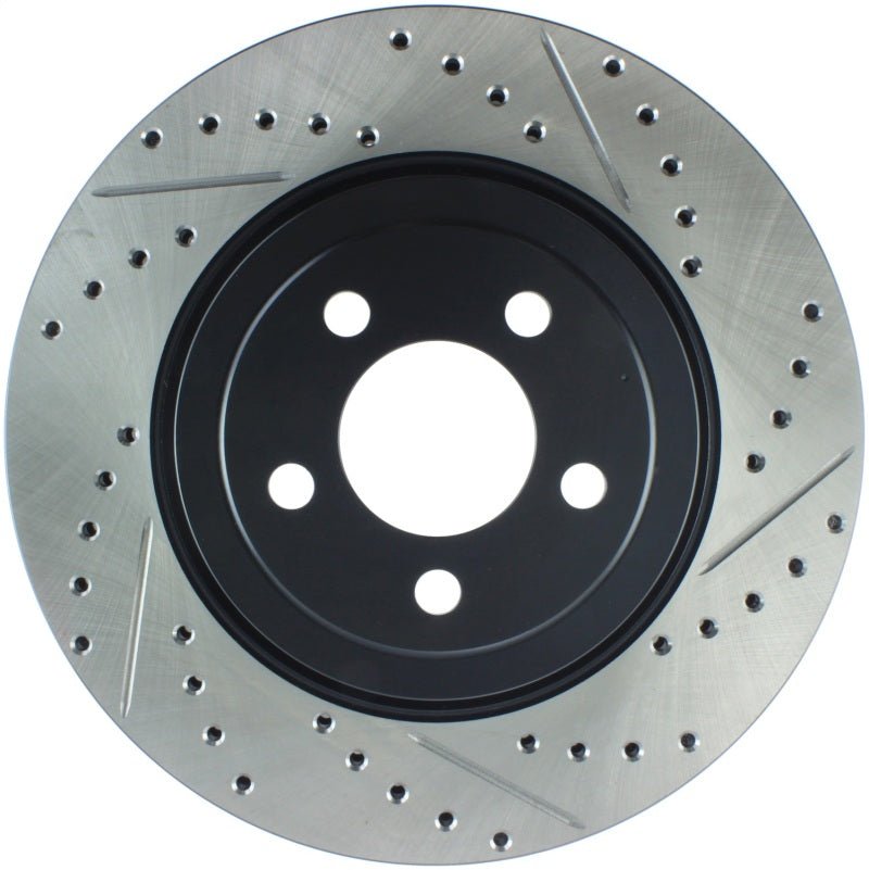 Stoptech - StopTech 05 - 09 Chrysler 300 (5.7L V8 exc SRT - 8) Front Left Slotted & Drilled Rotor - Demon Performance