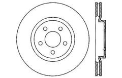 Stoptech - StopTech 05 - 09 Chrysler 300 (5.7L V8 exc SRT - 8) Front Right Slotted & Drilled Rotor - Demon Performance