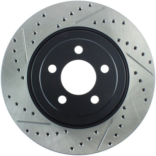 Stoptech - StopTech 05 - 09 Chrysler 300 (5.7L V8 exc SRT - 8) Front Right Slotted & Drilled Rotor - Demon Performance
