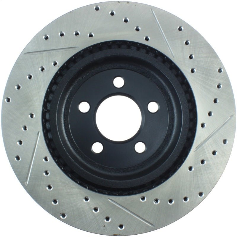 Stoptech - StopTech 05 - 09 Chrysler 300 (5.7L V8 exc SRT - 8) Front Right Slotted & Drilled Rotor - Demon Performance