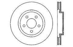 Stoptech - StopTech 05 - 09 Chrysler 300 (5.7L V8 exc SRT - 8) Rear Left Slotted & Drilled Rotor - Demon Performance