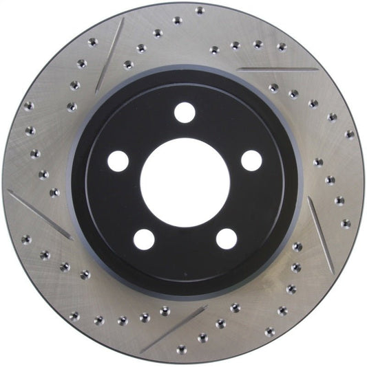 Stoptech - StopTech 05 - 09 Chrysler 300 (5.7L V8 exc SRT - 8) Rear Right Slotted & Drilled Rotor - Demon Performance