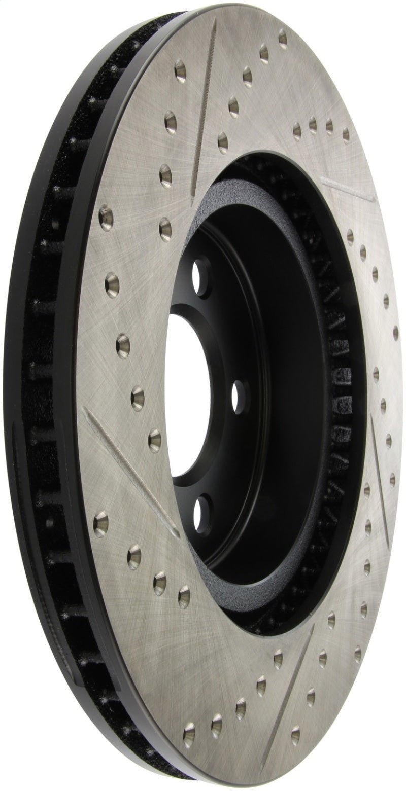 Stoptech - StopTech 05 - 13 Chrysler300/300C / 09 - 12 Dodge Challenger Front Left Drilled & Slotted Rotor - Demon Performance