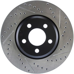 Stoptech - StopTech 05 - 13 Chrysler300/300C / 09 - 12 Dodge Challenger Front Left Drilled & Slotted Rotor - Demon Performance