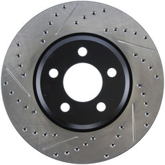 Stoptech - StopTech 05 - 13 Chrysler300/300C / 09 - 12 Dodge Challenger Front Right Drilled & Slotted Rotor - Demon Performance