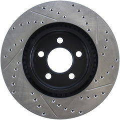 Stoptech - StopTech 05 - 13 Chrysler300/300C / 09 - 12 Dodge Challenger Front Right Drilled & Slotted Rotor - Demon Performance
