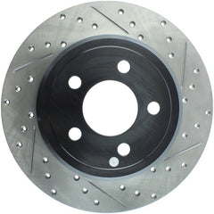 Stoptech - StopTech 05 - 13 Chrysler300/300C / 09 - 12 Dodge Challenger Rear Left Drilled & Slotted Rotor - Demon Performance