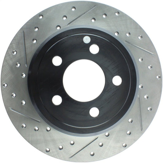Stoptech - StopTech 05 - 13 Chrysler300/300C / 09 - 12 Dodge Challenger Rear Right Drilled & Slotted Rotor - Demon Performance