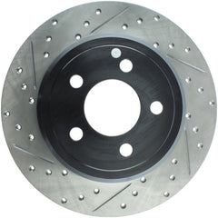 Stoptech - StopTech 05 - 13 Chrysler300/300C / 09 - 12 Dodge Challenger Rear Right Drilled & Slotted Rotor - Demon Performance