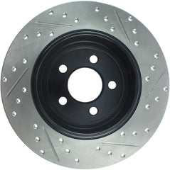 Stoptech - StopTech 05 - 13 Chrysler300/300C / 09 - 12 Dodge Challenger Rear Right Drilled & Slotted Rotor - Demon Performance