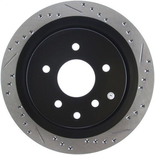 Stoptech - StopTech 06 - 07 350Z / 05 - 07 G35 / 06 - 07 G35X SportStop Slotted & Drilled Rear Left Rotor - Demon Performance