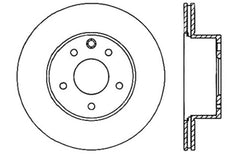 Stoptech - StopTech 06 - 07 350Z / 05 - 07 G35 / 06 - 07 G35X SportStop Slotted & Drilled Rear Left Rotor - Demon Performance