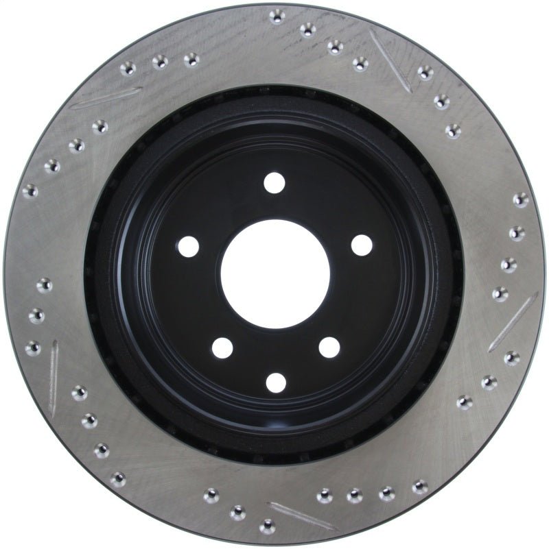 Stoptech - StopTech 06 - 07 350Z / 05 - 07 G35 / 06 - 07 G35X SportStop Slotted & Drilled Rear Right Rotor - Demon Performance