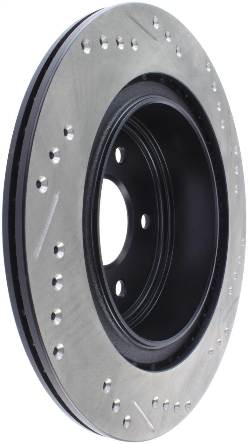 Stoptech - StopTech 06 - 07 350Z / 05 - 07 G35 / 06 - 07 G35X SportStop Slotted & Drilled Rear Right Rotor - Demon Performance