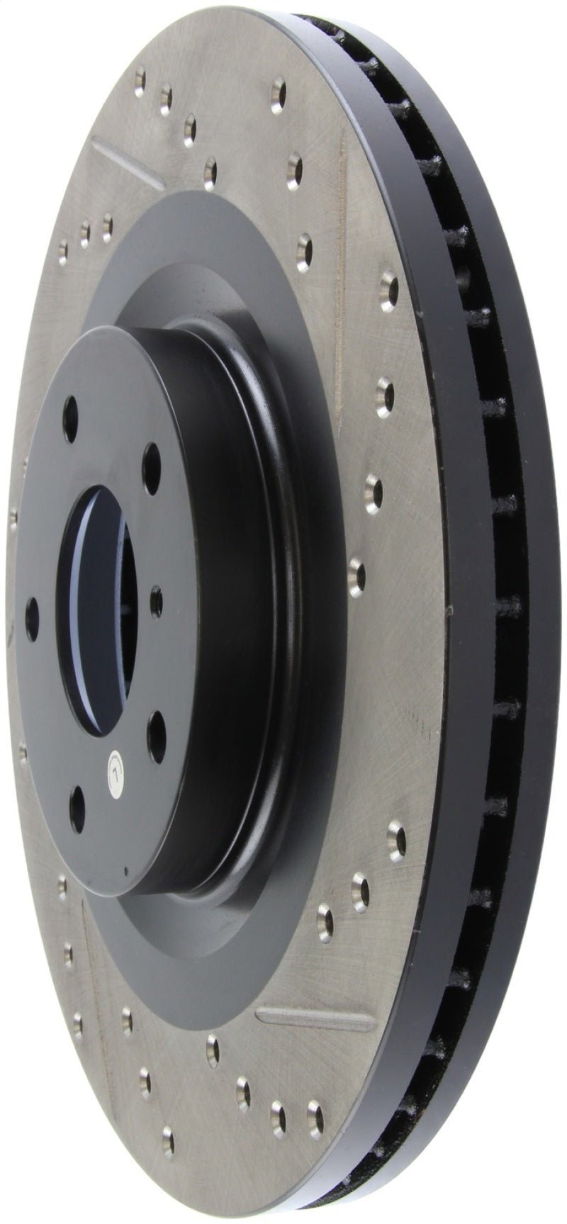 Stoptech - StopTech 06 - 07 350Z / 05 - 07 G35 exp Sport/ 06 - 07 G35X SportStop Slotted & Drilled Front Left Rotor - Demon Performance