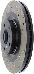 Stoptech - StopTech 06 - 07 350Z / 05 - 07 G35 exp Sport/ 06 - 07 G35X SportStop Slotted & Drilled Front Left Rotor - Demon Performance