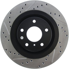 Stoptech - StopTech 06 - 07 350Z / 05 - 07 G35 exp Sport/ 06 - 07 G35X SportStop Slotted & Drilled Front Right Rotor - Demon Performance