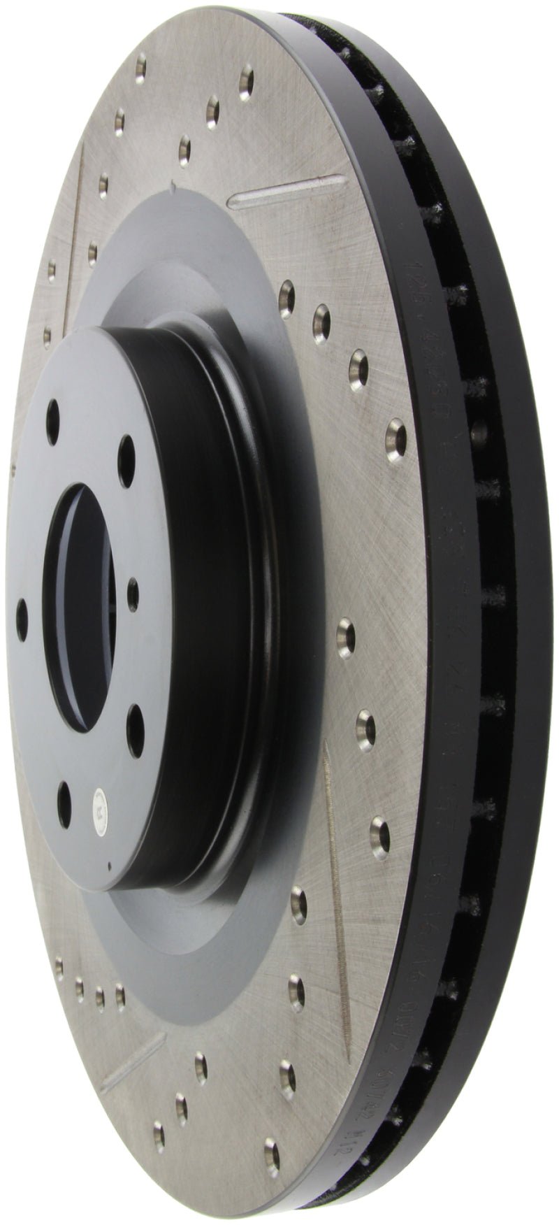 Stoptech - StopTech 06 - 07 350Z / 05 - 07 G35 exp Sport/ 06 - 07 G35X SportStop Slotted & Drilled Front Right Rotor - Demon Performance