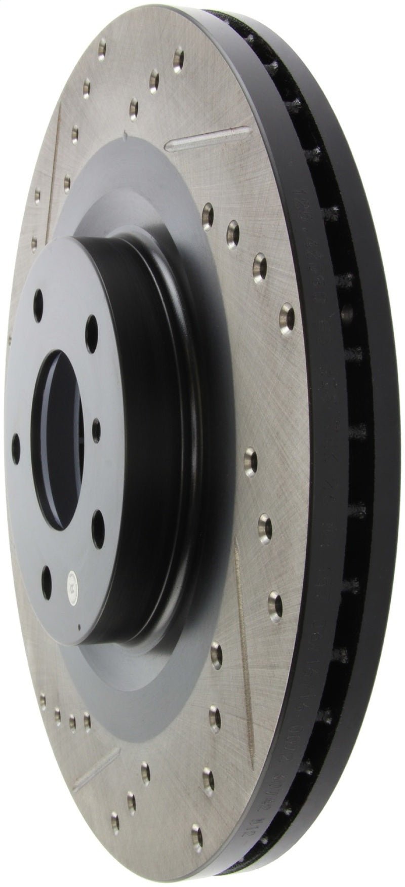 Stoptech - StopTech 06 - 07 350Z / 05 - 07 G35 exp Sport/ 06 - 07 G35X SportStop Slotted & Drilled Front Right Rotor - Demon Performance
